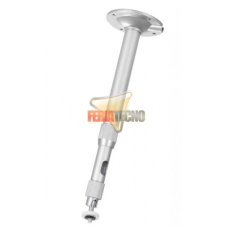 SOPORTE PARA MINI PROYECTOR A TECHO, 30 A 60  CM. PLATEADO