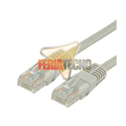 CABLE PATCH UTP CAT6 0,3 MTS. GRIS.