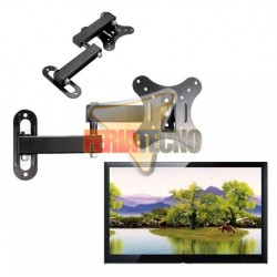 SOPORTE LCD/LED TIPO BRAZO EN MURO 14 A 27. 30KG.NEGRO.