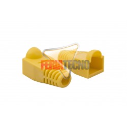 FUNDA, CAPUCHON PARA CONECTOR RJ45, 10 UNI. AMARILLO
