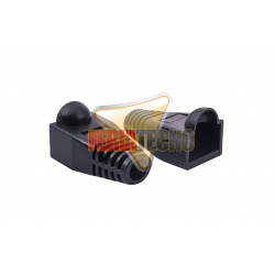 FUNDA, CAPUCHON PARA CONECTOR RJ45, 10 UNI. NEGRO