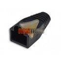 FUNDA, CAPUCHON PARA CONECTOR RJ45, 100 UNI. NEGRO