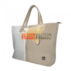 CARTERA PARA NOTEBOOK BEIGE, HASTA 15.6".