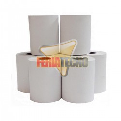 40 ROLLOS DE PAPEL TERMICO DE 57MM X 20 METROS. 48 GRS.
