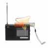 RADIO CON BLUETOOTH Y LINTERNA, RECARGABLE Y A PILAS. 9 BANDAS