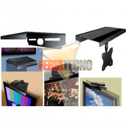 SOPORTE METÁLICO DE SOBREPONER EN LCD O LED. PARA  BLU-RAY, DVD, DECO.