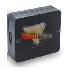 CONVERSOR DE VIDEO VGA + AUDIO A HDMI, NEGRO