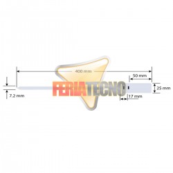 PRECINTO SELLO DE SEGURIDAD 40 CMS, NUMERADO, 100 UNIDADES, BLAN