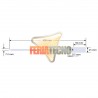 PRECINTO SELLO DE SEGURIDAD 40 CMS, NUMERADO, 100 UNIDADES, BLAN