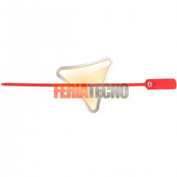 PRECINTO SELLO DE SEGURIDAD 40 CMS, NUMERADO, 100 UNIDADES, ROJO