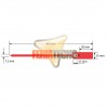PRECINTO SELLO DE SEGURIDAD 40 CMS, NUMERADO, 100 UNIDADES, ROJO