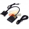 CONVERSOR DE VIDEO VGA + AUDIO A HDMI. ALIMENTA POR USB
