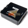 CONVERSOR DE VIDEO RCA  (AV) A HDMI, NEGRO