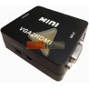 CONVERSOR DE VIDEO VGA + AUDIO A HDMI, NEGRO