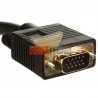 CABLE VGA  3 MTS. MACHO/MACHO, CONECTOR BAÑO ORO