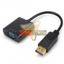 ADAPTADOR DISPLAY PORT MACHO  A VGA HEMBRA