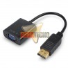 ADAPTADOR DISPLAY PORT MACHO  A VGA HEMBRA