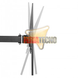 SOPORTE LCD/LED TIPO BRAZO EN MURO 32" A 55". 30KG.NEGRO.