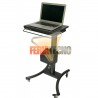 PEDESTAL PARA NOTEBOOK C/RUEDAS, CON SOPORTE PARA MOUSE