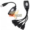 EXTENSOR USB 2.0 POR RJ45 4 PUERTOS, HASTA 45 METROS