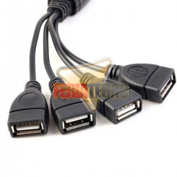 EXTENSOR USB 2.0 POR RJ45 4 PUERTOS, HASTA 45 METROS