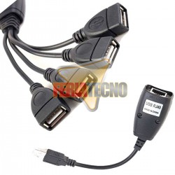 EXTENSOR USB 2.0 POR RJ45 4 PUERTOS, HASTA 45 METROS