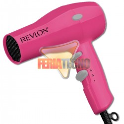 SECADOR DE PELO COMPACTO IONICO, REVLON, ROSADO