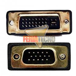 CABLE DVI-I A VGA MACHO MACHO, 1,5 MTS. NEGRO