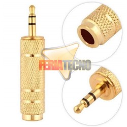 ADAPTADOR DE AUDIO 3.5 MACHO A 6.5 HEMBRA