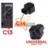 ADAPTADOR DE UPS C14 C13 A CORRIENTE UNIVERSAL