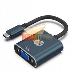 ADAPTADOR USB-C A VGA, 14 CMS. MARCA HP