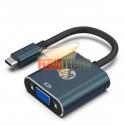 ADAPTADOR USB-C A VGA, 14 CMS. MARCA HP
