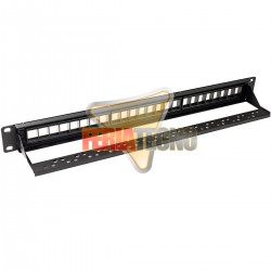 PATCH PANEL DESCARGADO 24 PUERTOS, CON ORDENADOR