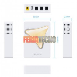 MINI UPS SMART DC KP3, PARA ROUTERS Y MODEM, 10000 MAH 18W, MARSRIVA
