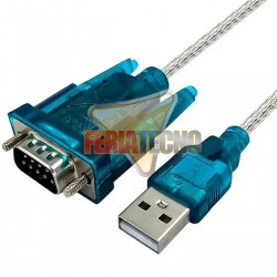 ADAPTADOR USB A SERIAL RS232 DB9 MACHO.