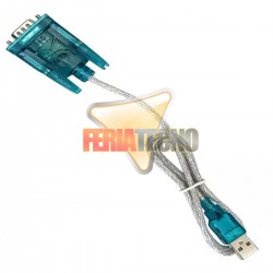 ADAPTADOR USB A SERIAL RS232 DB9 MACHO.