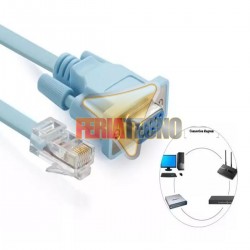 CABLE RED RJ45 A SERIAL RS232 DB9 HEMBRA