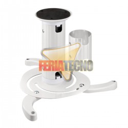 SOPORTE PARA PROYECTOR A TECHO, 8 Y 17 CM. 10KG. BLANCO