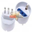 ADAPTADOR DE ENCHUFE SCHUKO CON PROTECTOR SOBRE CARGA