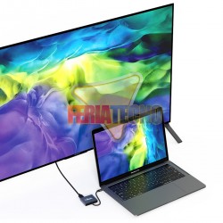 ADAPTADOR USB-C A 2 HDMI 4K, EXTENSIÓN O ESPEJO.