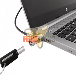 CANDADO DE SEGURIDAD PARA NOTEBOOK NANO SLOT, CON LLAVE