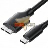 CABLE USB-C A MICRO B M/M 1 METRO (DISCO DURO)