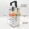 LAMPARA LED DE EMERGENCIA RECARGABLE CON RADIO