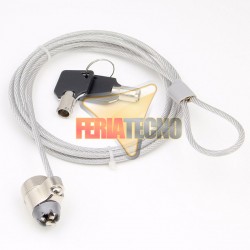 CANDADO DE SEGURIDAD PARA NOTEBOOK 1.8 MTS. CON LLAVE. PREMIUM