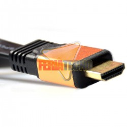 CABLE HDMI 10 MTS. M/M, PLANO, CONEC. BAÑO ORO