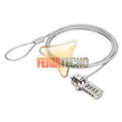 CANDADO DE SEGURIDAD PARA NOTEBOOK 1.8 MTS. CON CLAVE. PREMIUM