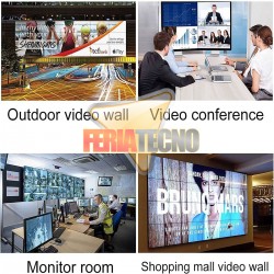 CONTROLADOR VIDEO WALL DVI, HDMI 1X4, C.REMOTO, FULL HD/4K.