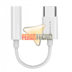 ADAPTADOR USB-C A 3.5 JACK, PARA AUDIFONOS. CON CHIP
