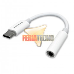 ADAPTADOR USB-C A 3.5 JACK, PARA AUDIFONOS. CON CHIP
