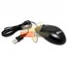 MOUSE OPTICO ALÁMBRICO USB, NEGRO.